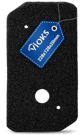 VIOKS Filtre pour sèche-linge 228x128mm Remplacement pour 12007650 & séchoirs Sèche-linge à pompe à chaleur Filtre éponge pour sèche-linge à condensation