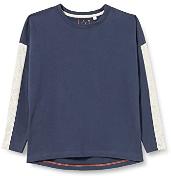 Sanetta Flickskjorta blå pyjamasöverdel, Nordisk blå, 140 cm