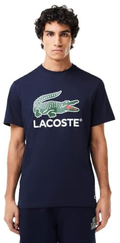 Lacoste Th1285 t-Shirt Manica Lunga Sport, Marina, S Uomo