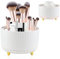 TUZHE Make Up Kosmetik Organizer 360° Drehbar Beauty Organizer Schmink Aufbewahrung Kosmetikbox für Mascara Lippenstift Nagellack Aufbewahrungsbox für Dresser Badezimmer Schlafzimmer (weiß)