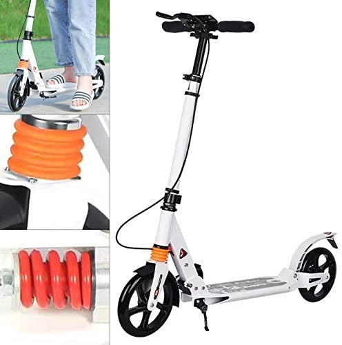 Erwachsene Scooter, Faltbarer Scooter Cityroller, Erwachsene Tretroller Bike Roller mit 200 mm Räder Handbremse Aluminiumlegierung für Erwachsene und Kinder