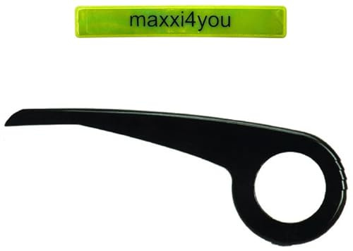 Hebie Fahrrad Kettenschutz 342 Ø 180 mm 38 Zähne Schwarz inkl. maxxi4you Reflexband