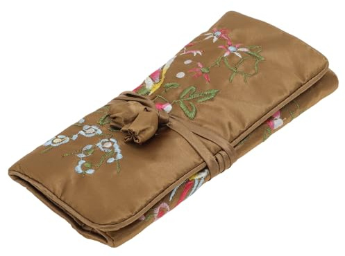CAPASTEC Pochette À Rouler Pour Bijoux Couleur Café 1 Pc Pour Voyager