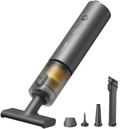 HOTO Handheld Car Vacuum Cleaner Cordless, 4-in-1 Portable Mini Vacuum with 20000Pa Strong Suction, Electric Compressed Air Duster Blower for Car, Desk, Computer, Keyboard, Home, Office Cleaning