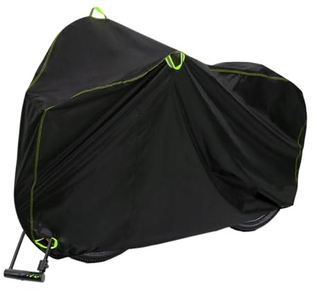 Kustimantu Housse de vélo d'extérieur imperméable - Housse de vélo - Protection contre la poussière - Respirante - Sécurisée - Pour balcon, terrasse, parking de longue durée