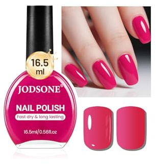 JODSONE 16,5 ml Rose Rot Nagellack Großes Volumen Schnell trocknender Nagellack, lang anhaltender Glanz, Fingernagel Zehennagel Nagel Art DIY Home Reisen Nailart Geschenk
