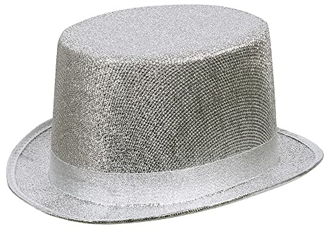 Boland 04177 - brillantinato Sombrero, Adulto, un tamaño, color: plata , color/modelo surtido