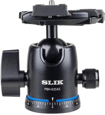 SLIK Pbh-635As Ball Head with Arca Compatible QR, Black (618-821)