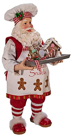 Kurt S. Adler Lebkuchen-Koch-Weihnachtsmann-Figur, 27,9 cm