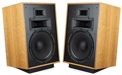 Klipsch Heritage Series Heresy IV Floorstanding Speaker Pair in Natural Cherry