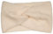 styleBREAKER Damen Strick Stirnband mit Waffelpatent Strickmuster und Twist Knoten, warmes Winter Haarband, Headband 04026060, Farbe:Creme-Beige