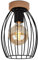 BRILONER Leuchten - Deckenleuchte, Deckenlampe, retro, vintage, 1x E27, max. 60 Watt, Schwarz-Holz, 175x256mm (DxH)