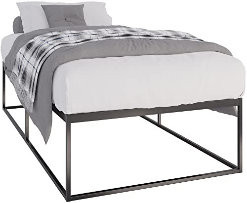 CLP Metallbett Scala Mit Lattenrost I Modernes Bett Mit Stabilem Gestell, Farbe:schwarz, Größe:200x100x46 cm