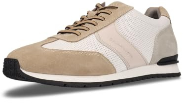 Salamander Zapatos de negocios para hombre, con cordones, plantilla intercambiable, Beige White 5220, 44 EU