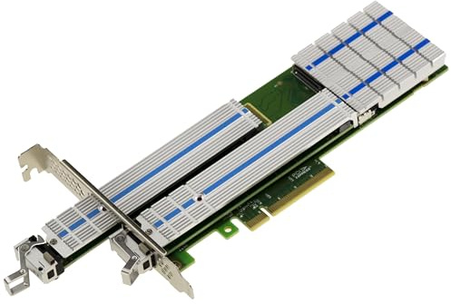 KALEA-INFORMATIQUE Scheda controller PCIe 3.0 x8 per 2 SSD M.2 NVMe M Key HARWARE Raid 0 1, JBOD con rack a cassetti estraibili e hotplug