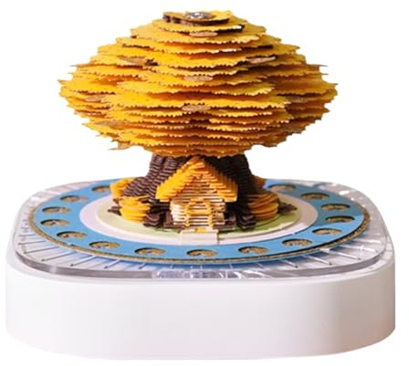 Calendario 3D 2026 – Bloc de notas de árbol para arte y manualidades, calendario de notas para oficina, escuela, dormitorio, apartamento, universidad, profesor, estudiantes, niños, familia, Navidad y