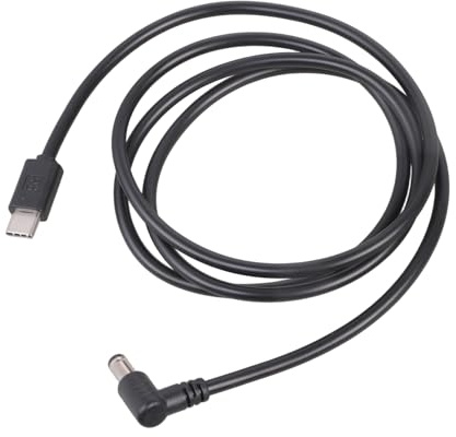 Qsvbeeqj 90 vinklad laddningskabel strömkabel 5,5 x 2,1 mm för strömningsenheter skrivare 3 A snabb flera spänningar alternativkabel för elektronik