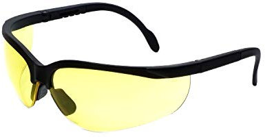 LEDwholesalers UV Protection Adjustable Safety Glasses with Yellow Tint - 7821