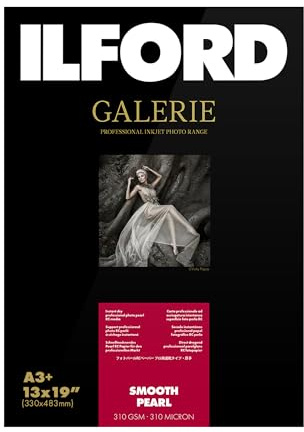 Ilford 2001750.0 Prestige Smooth Pearl Paper, 310g, 25 Blatt, A3+ 32,9 x 48,3 cm