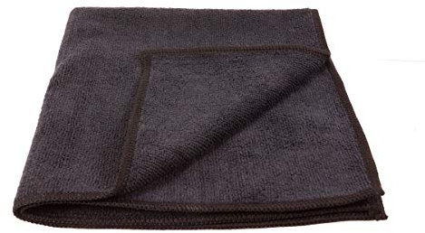 Sonty 10 Stück Microfasertuch, Putzlappen, Lappen 38 x 38 cm schwarz (10)