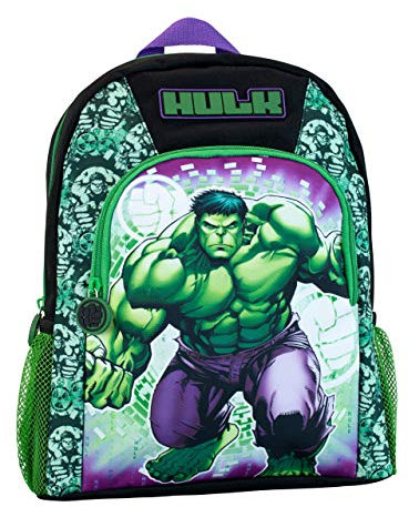 Marvel Hulk Rucksack | Avengers Schulrucksack für Jungen | Der Unglaubliche Hulk Kinderrucksack