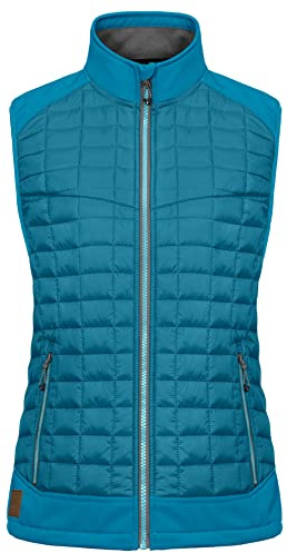 Little Donkey Andy Women's Lightweight Puffer Vest, Warm Outdoor Sleeveless Jacket for Hiking Travel Running Golf, Bright Blue S