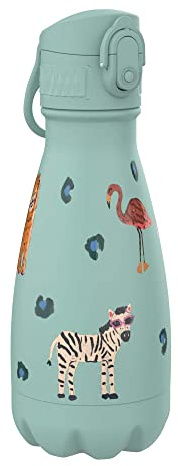 ion8 Acero Inoxidable Botella Agua, Sin Fugas, 280ml (10oz), Safari