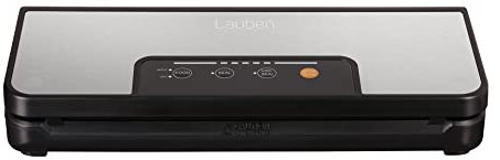 Lauben Vacuum Sealer 60SB Vakuumiergerät Profi für Sous Vide, Folienschneider, Folienrollenspeicher für trockene und feuchte Lebensmittel, inkl. Vakuum Schlauch, Vakuumier Beutel, 3 m Folienrolle
