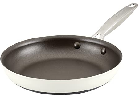 Anolon Achieve Hard Anodized Nonstick Frying Pan/Skillet, 10 Inch, Cream