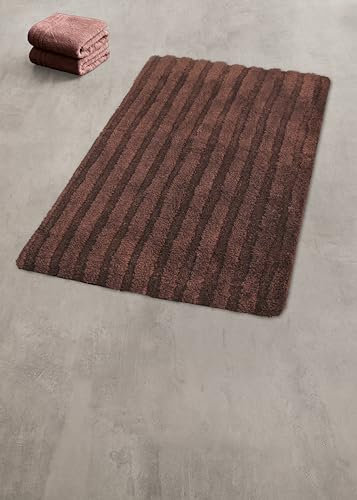 Kleine Wolke Badteppich Cord Nussbraun 70 x 120 cm