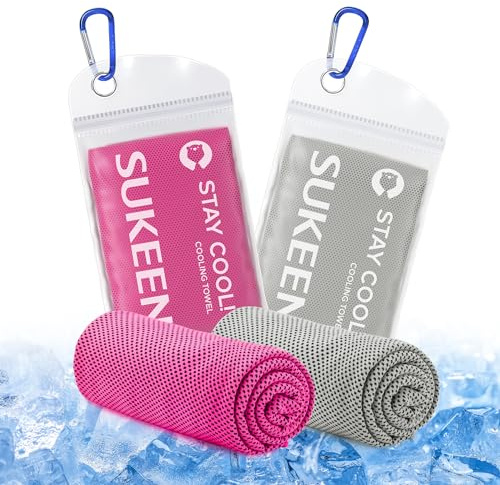 Sukeen Toalla de enfriamiento, toallas de enfriamiento de 40 x 12 pulgadas para hombres y mujeres, toalla de hielo de secado rápido para trabajo al aire libre, gimnasio, camping, viajes, sudor, yoga