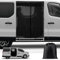 ZWPARTS Moustiquaire Magnétique pour Camping Car, Moustiquaire Van pour Porte Arrière Latérale, Personnalisée pour Viano, Vito, Renault Trafic, Moustiquaire avec Fermeture éclair sur Porte Centrale