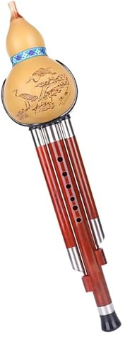 Trärörsinstrument, nationella musikinstrument Hulusi flöjt framförande tretons Hulusi kalebassflöjtinstrument Nybörjare vuxen professionell kalebassflöjt med fodral(Bb key)