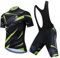 Turbovera Herren Fahrradbekleidung Kurzarm MTB Radsportanzüge Radhose Radtrikot Set Trikot + Radlerhose mit 3D-Gel-gepolsterten Atmungsaktiv (Kurzarm-T-Shirt+Träger-Shorts, XL)