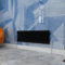 Traditional Household Cast Iron Radiator，Black Horizontal 300X1010mm 2 Column Suitable for Multi-Room Central Heating