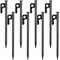 Erdanker Bodenanker, 8 Stück Heringe Erdnägel Stabil, 20cm Zeltheringe Sturmsicher, Heringe Zelt, Schraubheringe für Outdoor Wandern