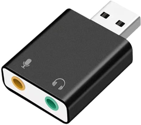 USB-ljudkort för PC, externa ljudkort USB 3,5 mm ljudadapter