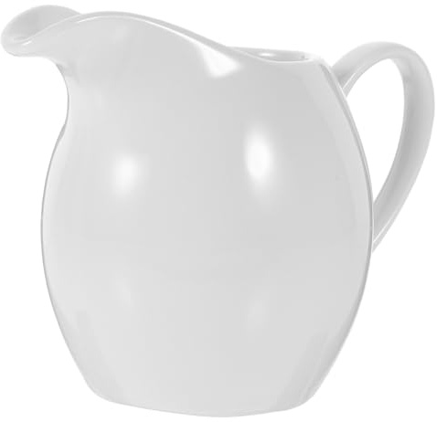 TIDTALEO Dispensador De Leche De Cerámica 330 Ml Jarra Pequeña Para Salsa Antigoteo Uso Doméstico y Restaurante Estilo Simple Para Cocina Occidental