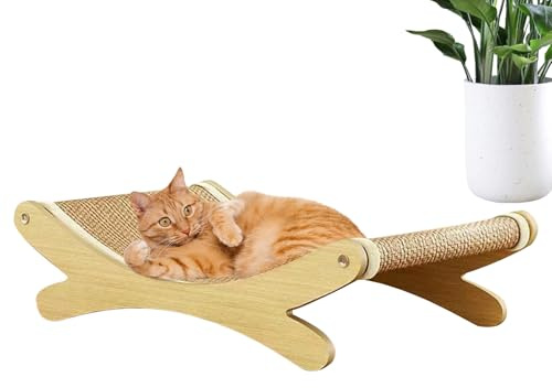Xijobido Planche à Gratter pour Chat - Planche à Griffer avec de Repos,Protection Meuble en Sisal Anti-Rayure pour Sol Canapé Mur