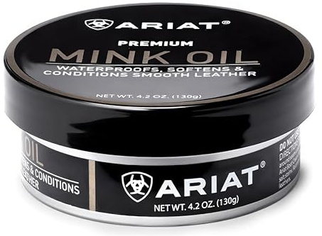 ARIAT Mink Oil Paste, Leather Conditioner for Boots and Shoes, 4.2 oz