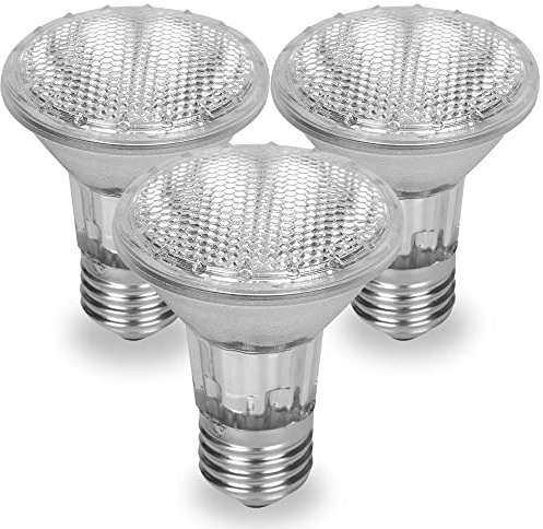 Par 20 3 Pack FL25 35PAR20/FL 35 Watt Halogen Spot Light Bulb Replacement 120V 130V Base Flood Beam Lighting Range Hood Oven PAR20 Reflector Excel Bulbs DL Kitchen Bathroom Ceiling Can Lamp 35W E26 3P