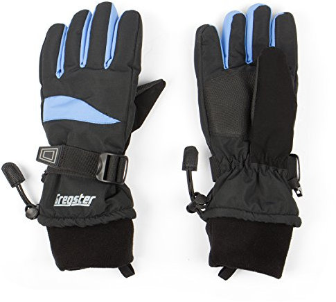 Gregster Damen Skihandschuhe Schwarz/Blau, S, 11425