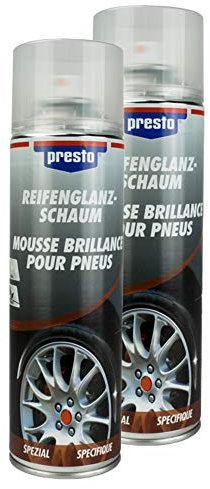Presto 2X REIFENGLANZ-Schaum Reifen Glanz Schaum Reiniger Pflege 500 ml 157189