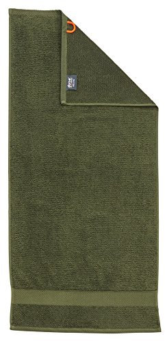 DONE Deluxe Handtuch, Baumwolle, Khaki, 50 x 100 x 1 cm