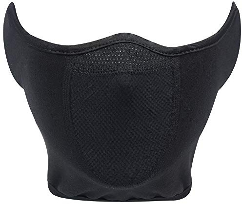 Half Ski Mask Windproof Face Cover Winter Warm Fleece Ear Warmer Cold Weather Motorcycling Mask for Motorcycle Riding Cycling Biking Snowboarding Hiking Men Women Black