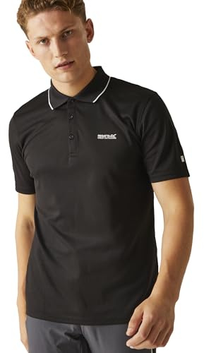 Regatta Men Maverick V' Quick Drying Active T-Shirts/Polos/Vests - Black, Large