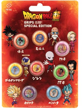 FRTEC - Grips Set Dragon Ball Fighters EDICIÓN Especial, Compatible con Mando PlayStation 5 (PS4, PS3, Xbox 360)