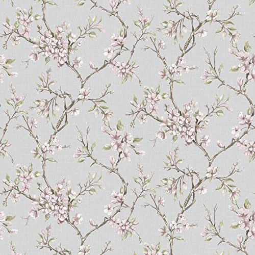 Boutique Eliza Blush Floral Wallpaper | Paste The Wall | Pink Floral | Eco-Friendly