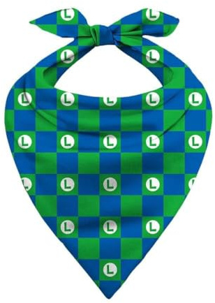 Super Mario Nintendo Luigi Pattern Green Bandana, NC, Einheitsgröße