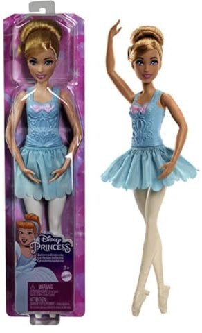 Disney Prinzessin Ballerina Cinderella Puppe für Mädchen ab 3 Jahren